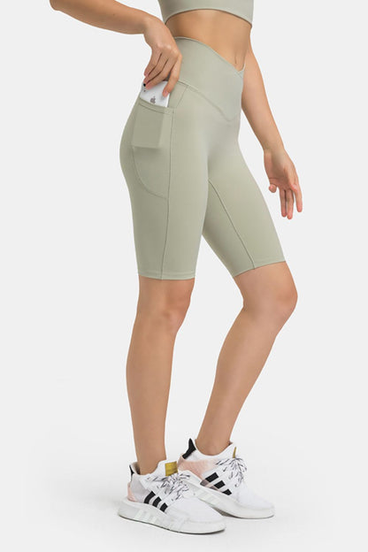 Jennifer High Waist Biker Shorts with Pockets