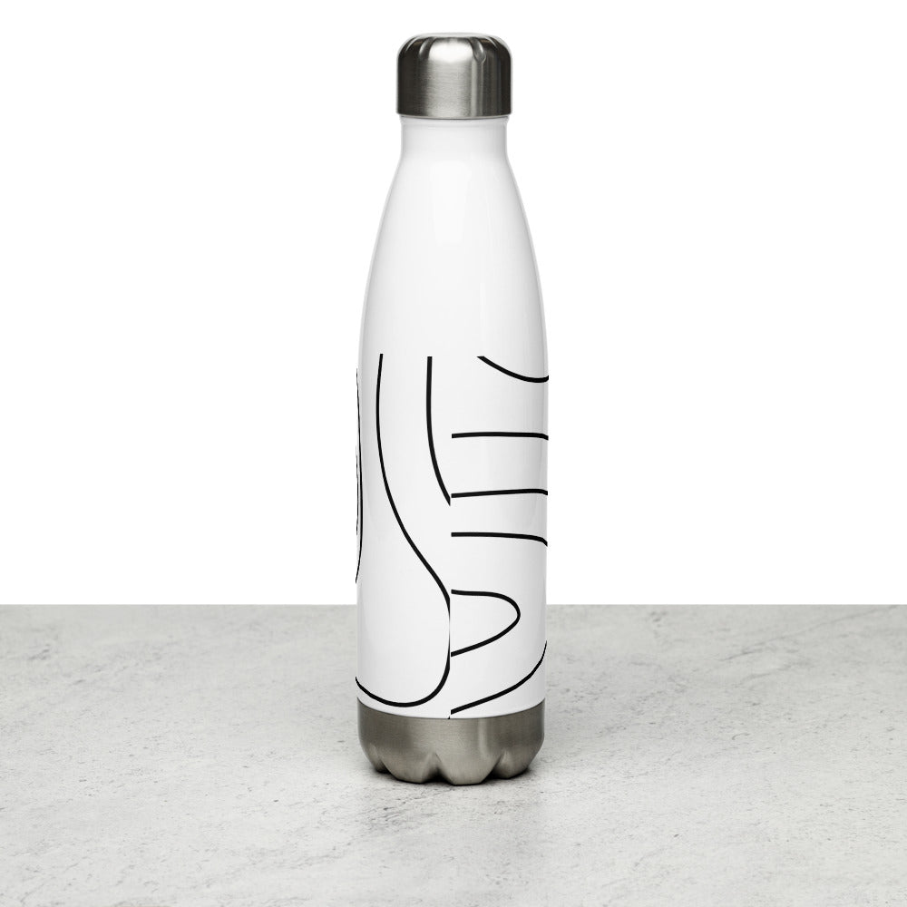 White Modern Water Bottle