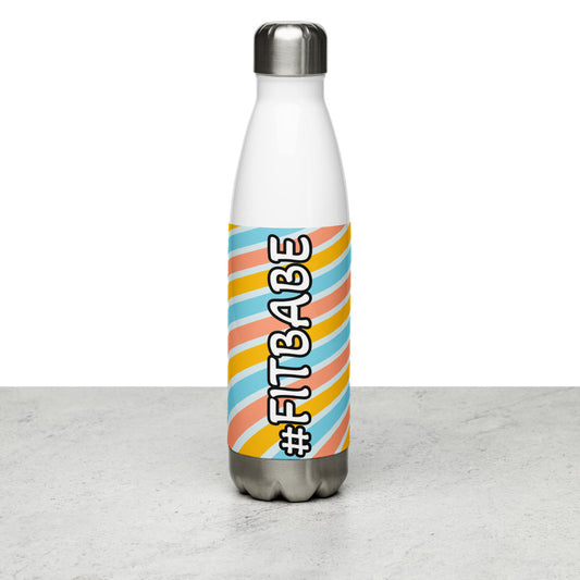 The Pastel Strips Water Bottle