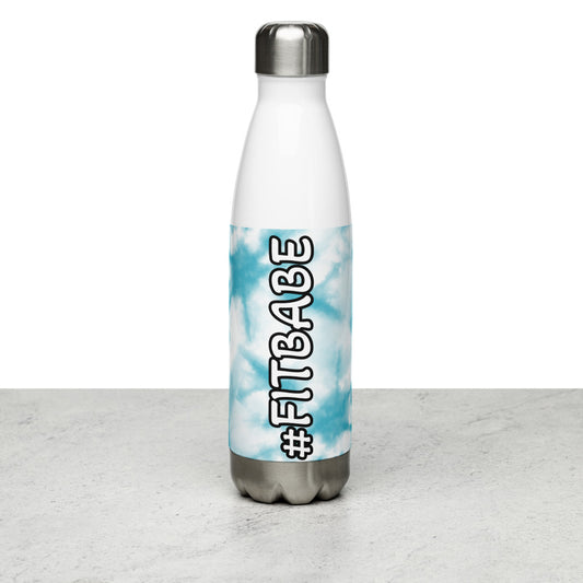 Sky Blue Tie Dye Water Bottle