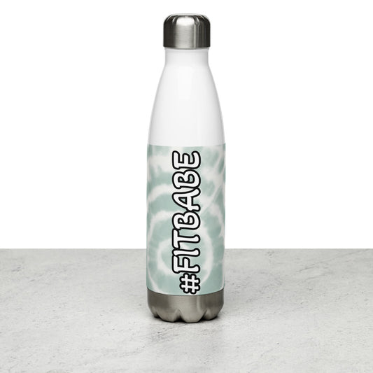 Green Swirl Water Bottle