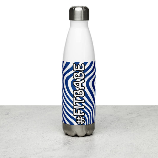 Blue Zebra Water Bottle