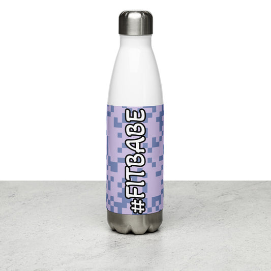 Purple Blocks Water Bottle