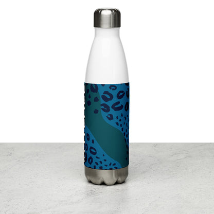 Blue Leopard  Water Bottle