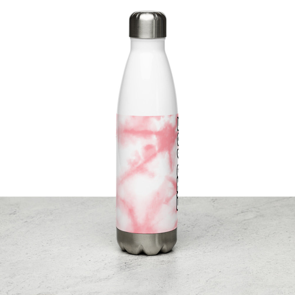 Pink Tie Dye  Water Bottle